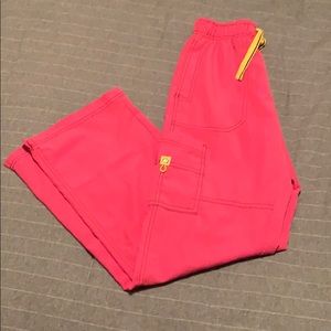 💝5/$25 WonderWink pink scrub bottoms small